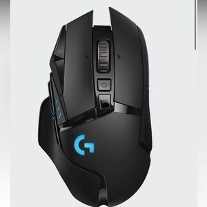Logitech G502 Lightspeed Wireless Mouse - Black and Gray